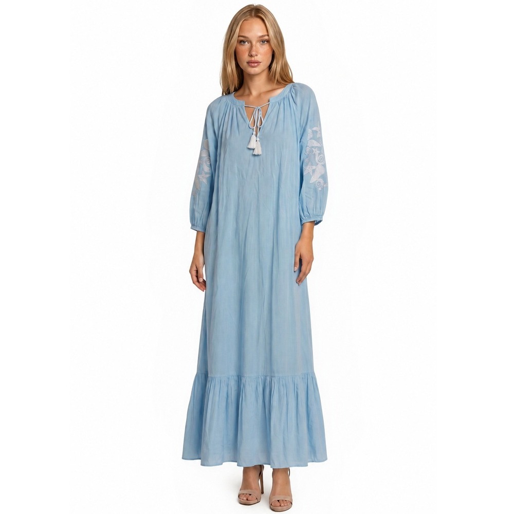 NEW Lilly Pulitzer Cherie Cover Up Maxi Dress Women's Size Large/XL Blue